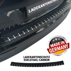 MAZDA CX 5 KF Edelstahl Carbon Ladekantenschutz